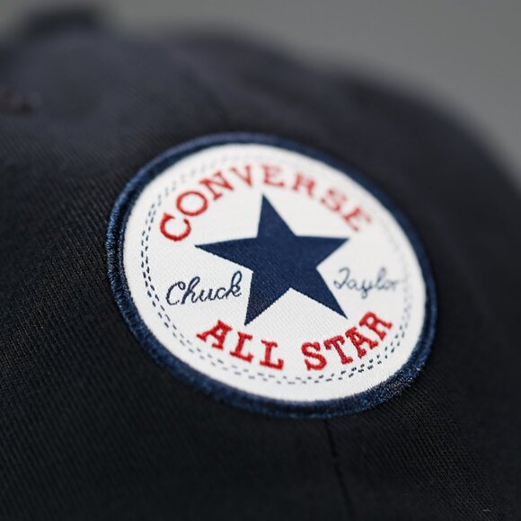 Converse All Star Chuck Taylor Patch Baseball Golf Cap Black One Size OS New - Picture 5 of 8